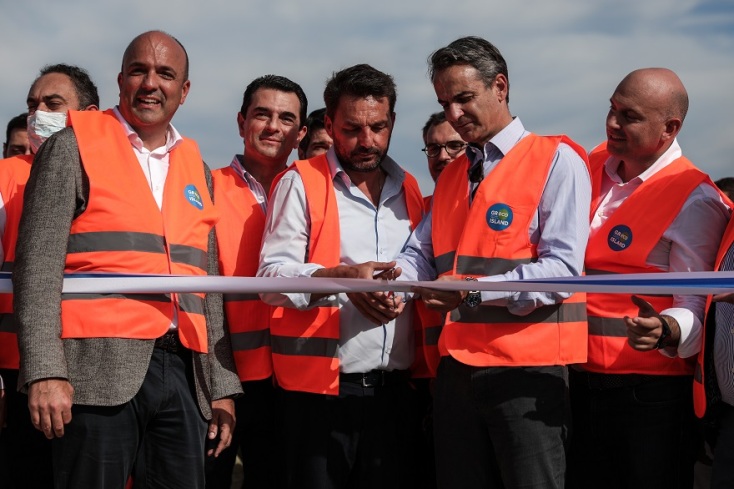 Στη Χάλκη ο Κυριάκος Μητσοτάκης