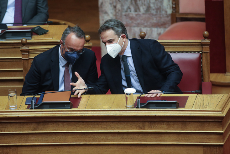 Στην Βουλή ο πρωθυπουργός Κυριάκος Μητσοτάκης