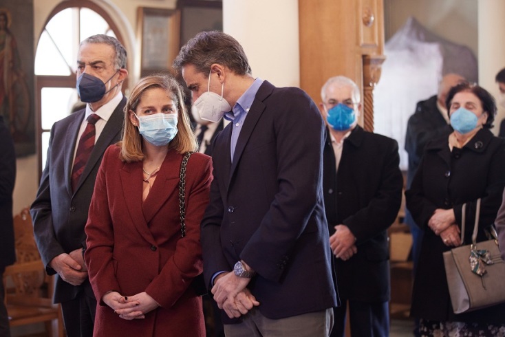 Ο Κυριάκος Μητσοτάκη στην τελετή Αγιασμού των Υδάτων στον Άγιο Ευστράτιο