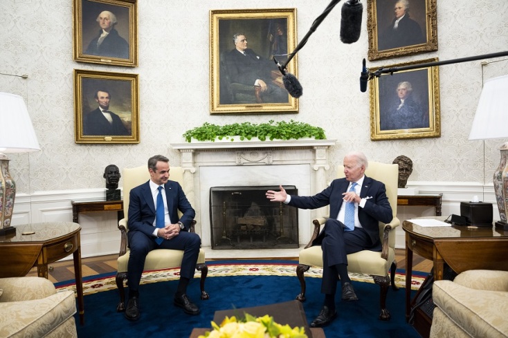 Συνάντηση Κυριάκου Μητσοτάκη με Τζο Μπαίντεν 