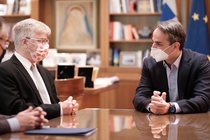 Από τη συνάντηση του Κ. Μητσοτάκη με τον Ισραηλινό Καθηγητή Ιατρικής, Ν. Αρμπέρ 