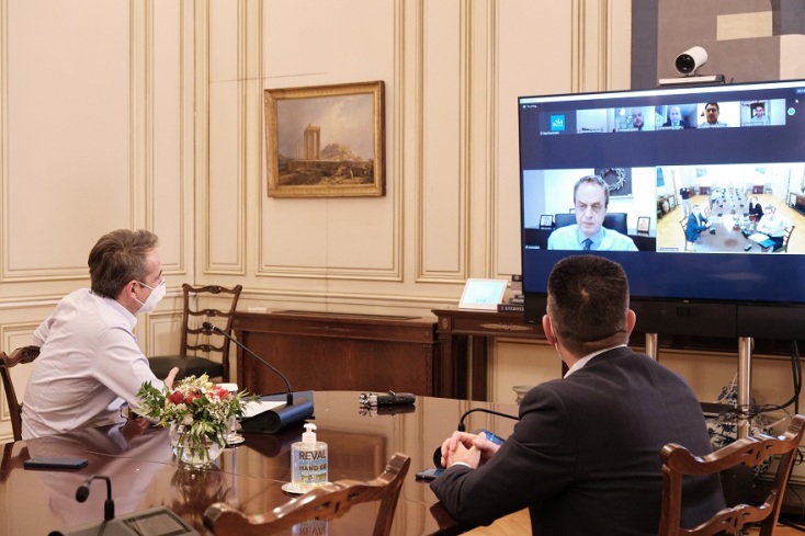 O πρωθυπουργός Κυριάκος Μητσοτάκης