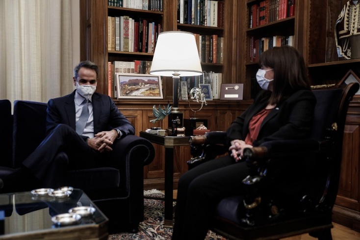 Συνάντηση Κυριάκου Μητσοτάκη με την ΠτΔ, Κατερίνα Σακελλαροπούλου