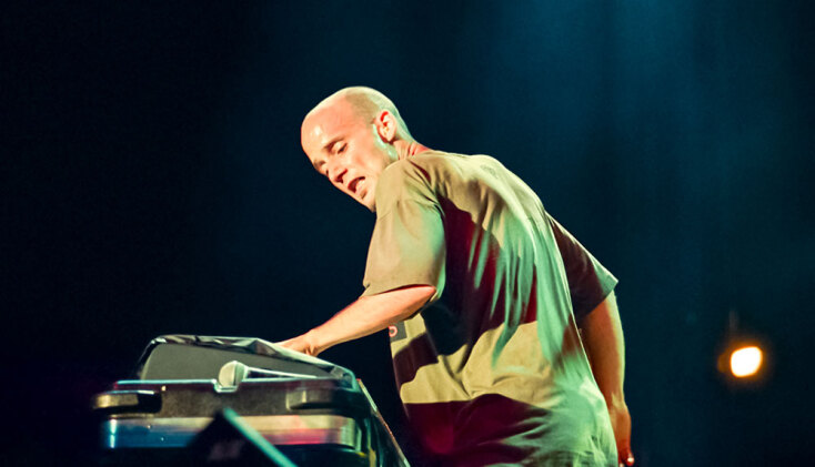 Στιγμιότυπο από τη συναυλία του Moby στην Αθήνα, 1996, Rock Of Gods Festival