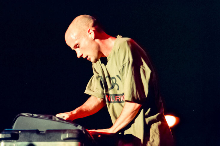 Στιγμιότυπο από τη συναυλία του Moby στην Αθήνα, 1996, Rock Of Gods Festival