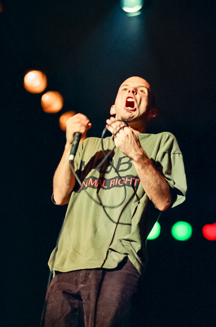 Στιγμιότυπο από τη συναυλία του Moby στην Αθήνα, 1996, Rock Of Gods Festival