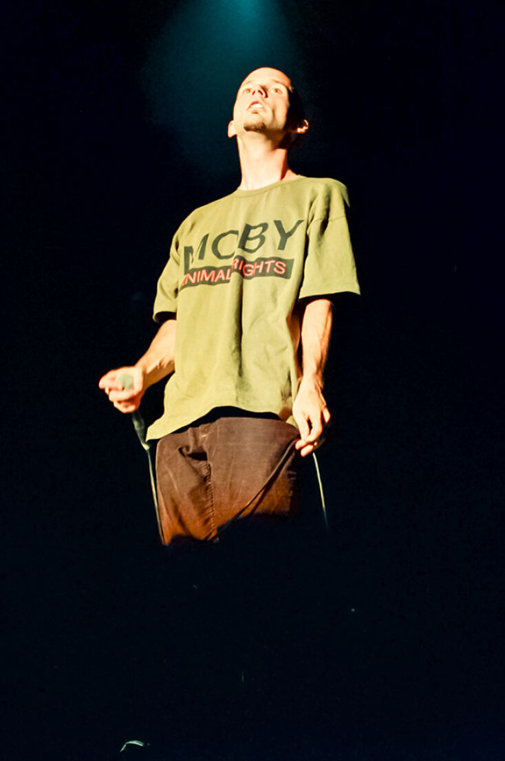 Στιγμιότυπο από τη συναυλία του Moby στην Αθήνα, 1996, Rock Of Gods Festival