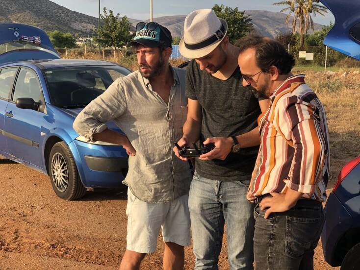 Στιγμιότυπο από τα γυρίσματα του βιντεοκλίπ "Tonight" του Monsieur Minimal