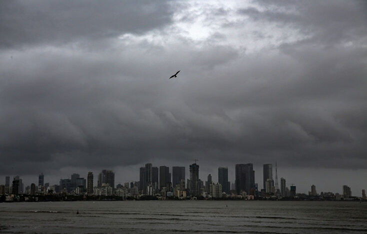 Κακοκαιρία στην Ινδία: Σύννεφα πάνω από το Μουμπάι, την οικονομική πρωτεύουσα της χώρας