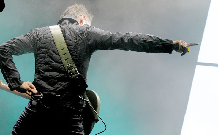 Στιγμιότυπο από τη συναυλία των Muse στην Αθήνα το 2016