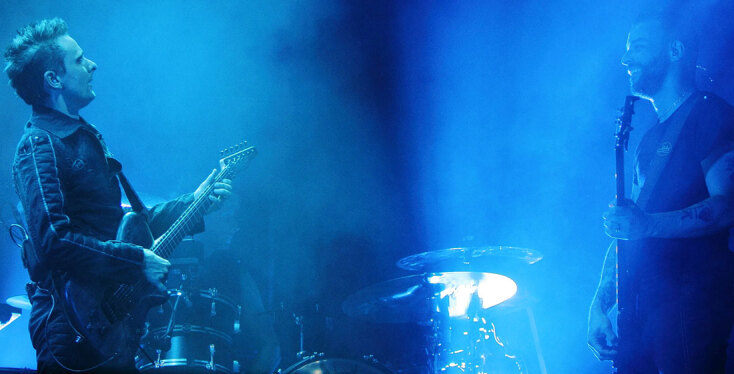 Στιγμιότυπο από τη συναυλία των Muse στην Αθήνα το 2016