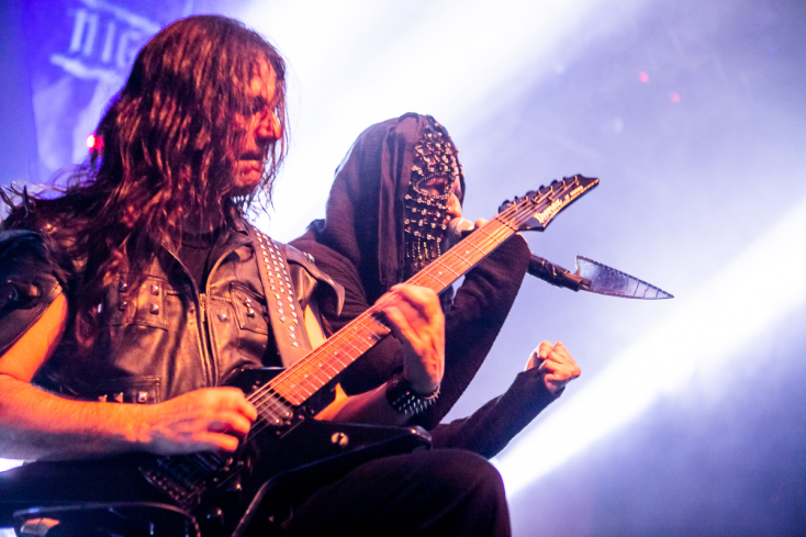 Μιχάλης Γαλιάτσος, Ευθύμης Καραδήμας - Στιγμιότυπο από τη συναυλία των Nightfall στο Gagarin 205