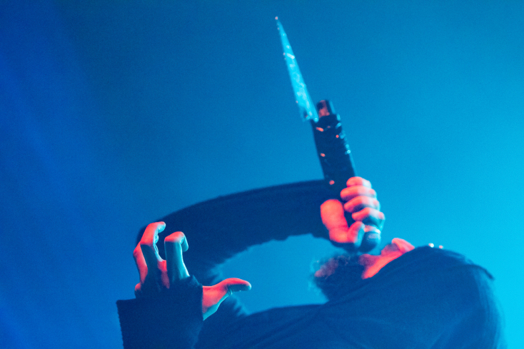 Ευθύμης Καραδήμας - Στιγμιότυπο από τη συναυλία των Nightfall στο Gagarin 205