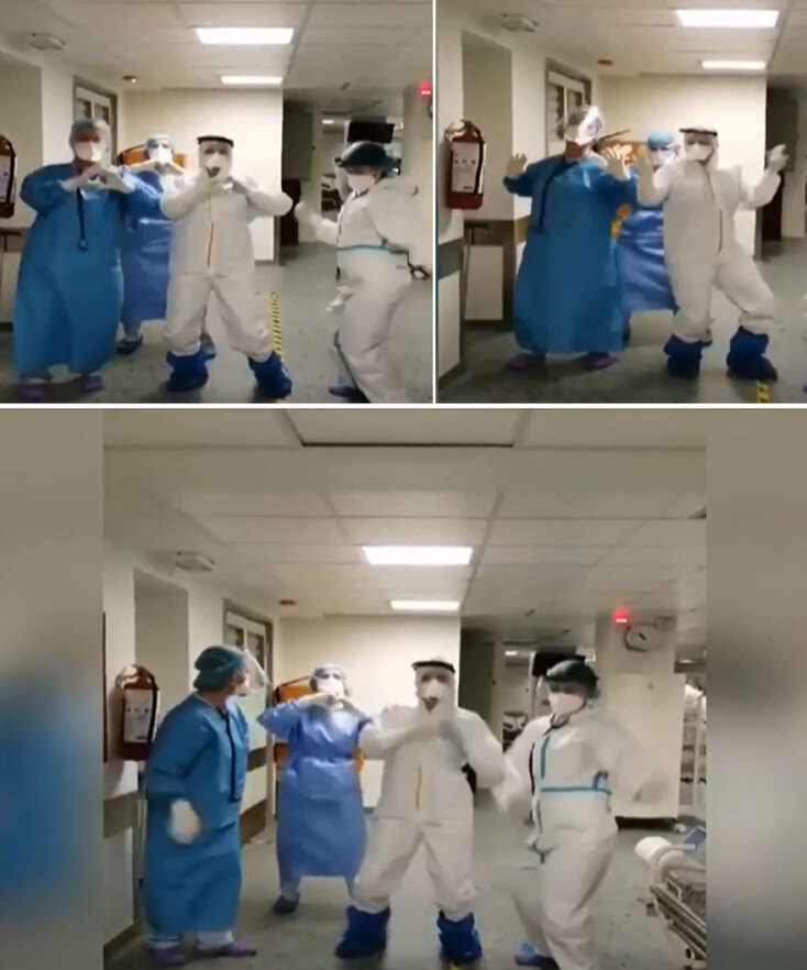 Σε πείσμα των μαύρων καιρών της πανδημίας οι νοσηλεύτριες λικνίστηκαν στον ρυθμό του τραγουδιού του Στέφανου Πιτσίνιαγκα