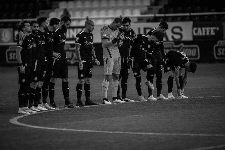 Ενός λεπτού σιγή στο ΟΦΗ - ΠΑΟ