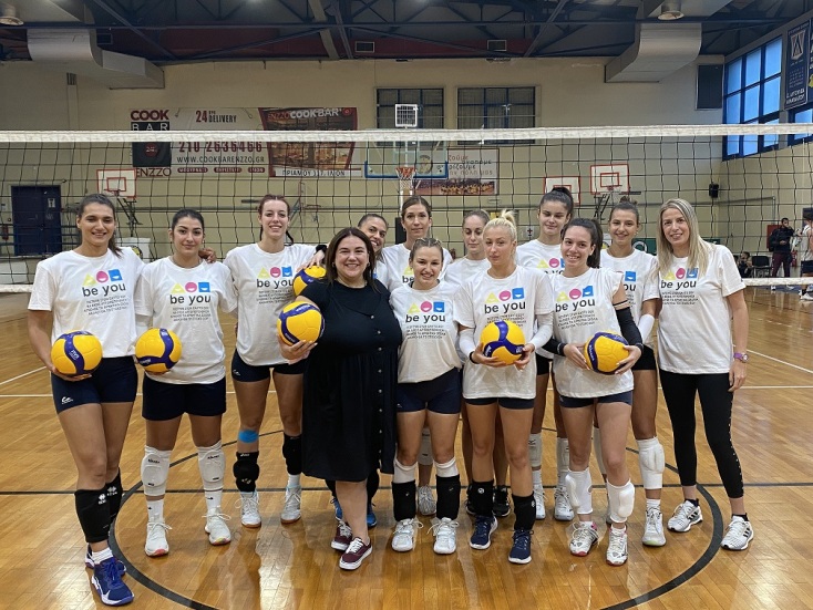Η γυναικεία ομάδα βόλεϊ του Αθλητικού Ομίλου – Ένωση Ιλίου