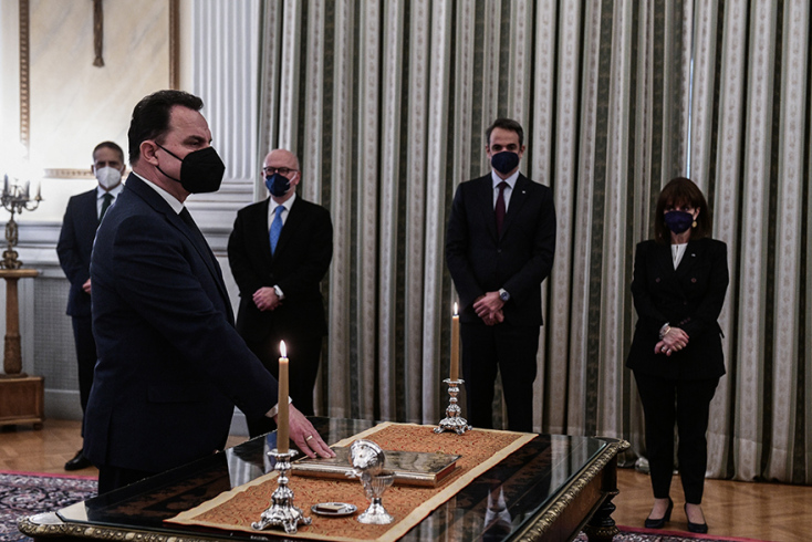 Ορκίστηκε ο νέος υπουργός Αγροτικής Ανάπτυξης και Τροφίμων Γιώργος Γεωργαντάς