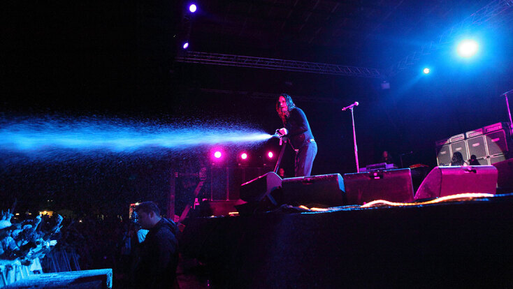 Ozzy Osbourne - Στιγμιότυπο από τη συναυλία του στην Αθήνα, τον Σεπτέμβριο του 2010