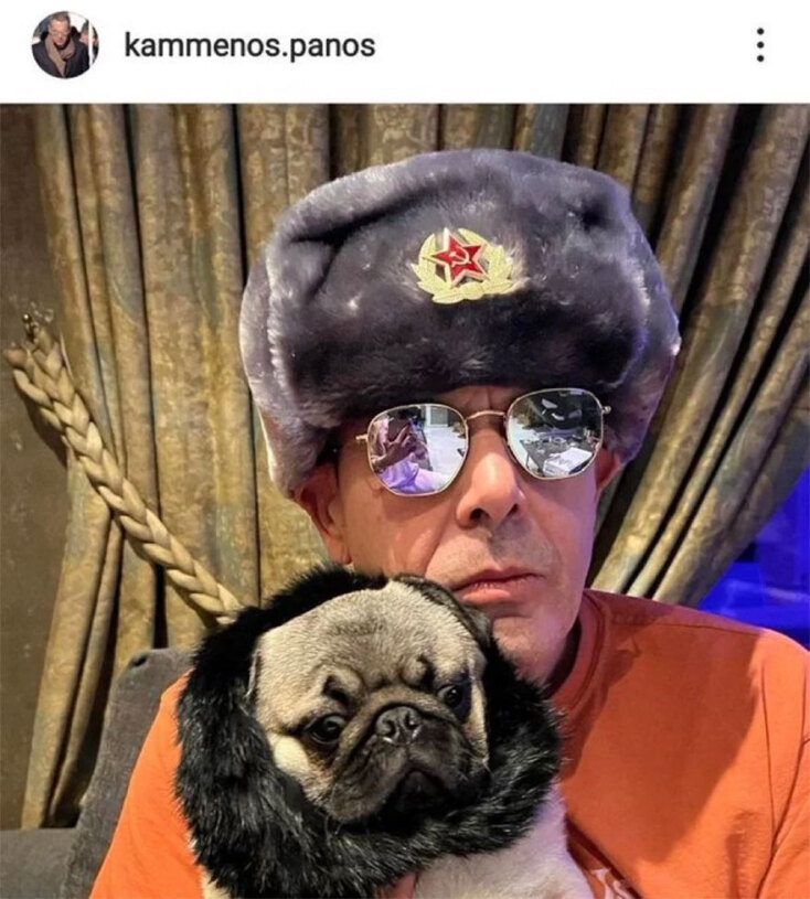 Ο Πάνος Καμμένος ως... μπολσεβίκος με τον σκύλο του