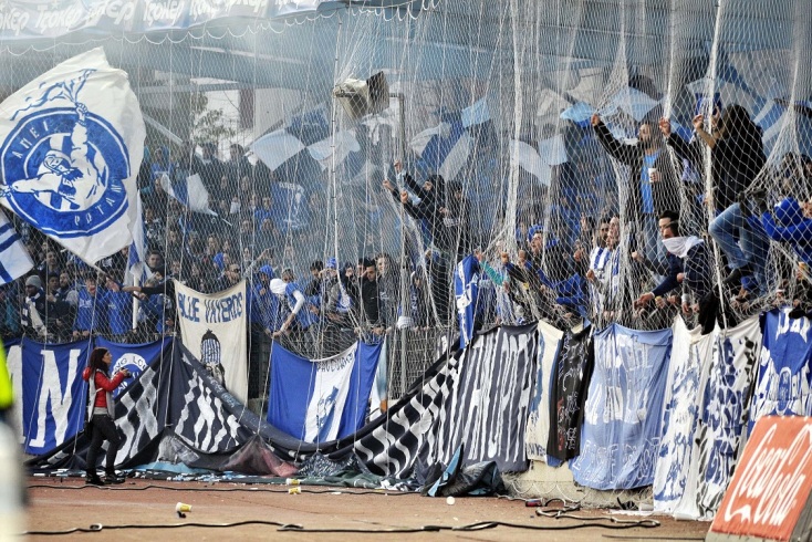 Οπαδοί στον αγώνα ΠΑΣ Γιάννινα - ΟΦΗ