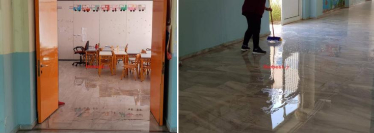 Πλημμύρισε δημοτικό σχολείο στην Πάτρα