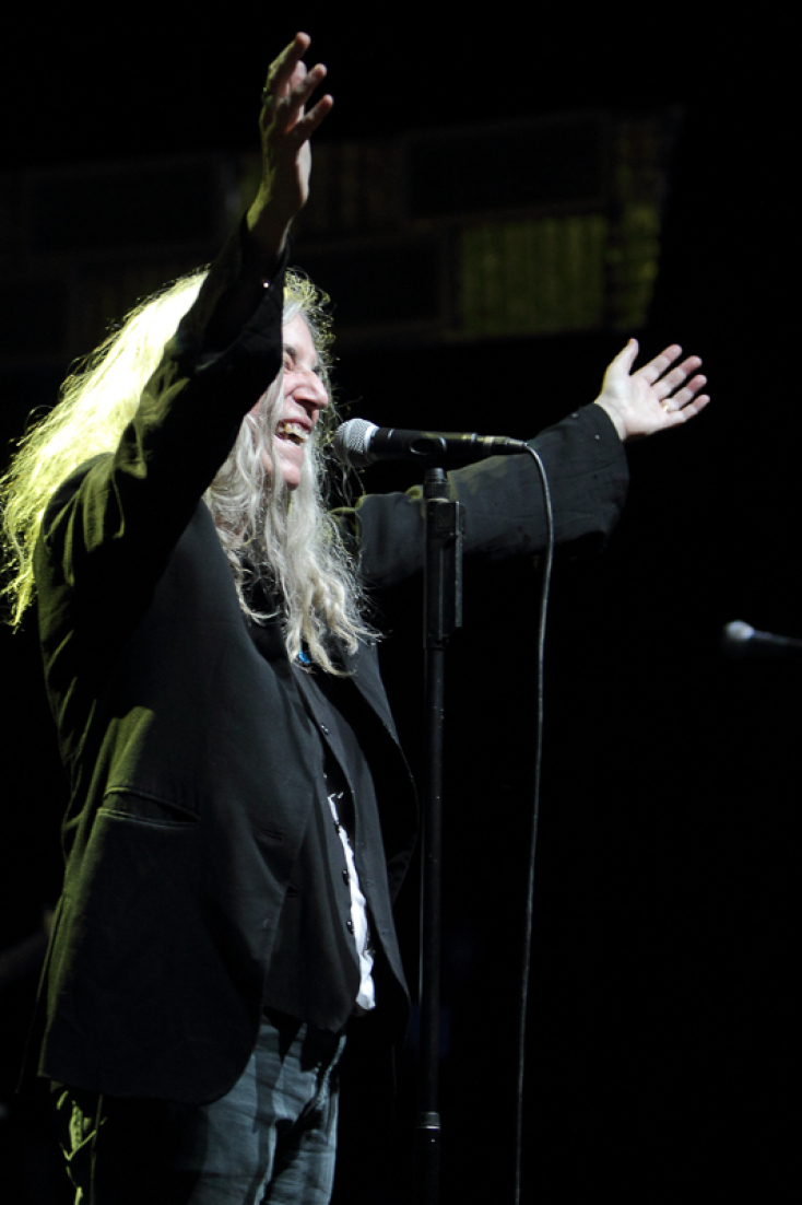 Patti Smith - Στιγμιότυπο από συναυλία στην Αθήνα