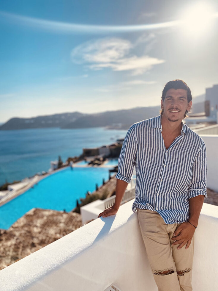 Ο Παύλος Γαλακτερός (τεχνικός ήχου και φωτισμού) 