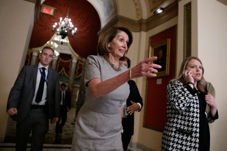 Η επικεφαλής των Δημοκρατικών στη Βουλή των Αντιπροσώπων Νάνσι Πελόσι