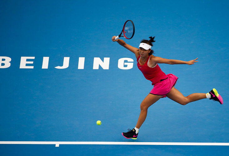 H Πενγκ Σουάι, η Κινέζα αθλήτρια σε τουρνουά τένις στο Πεκίνο