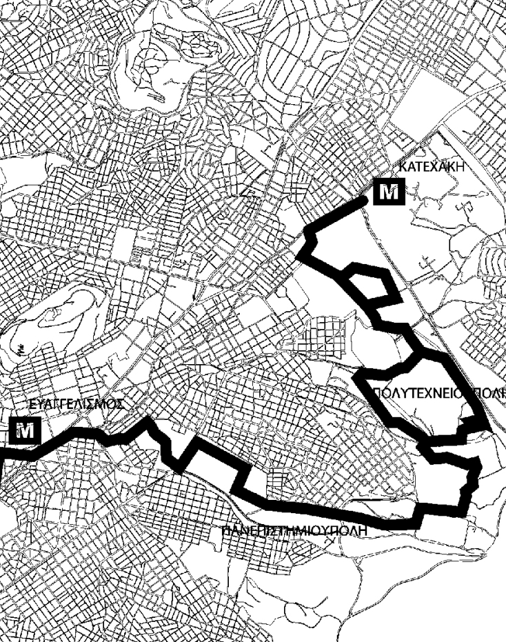 Ποδηλατόδρομος: Μετρό Κατεχάκη- Πολυτεχνειούπολη / Πανεπιστημιούπολη -Ευαγγελισμός