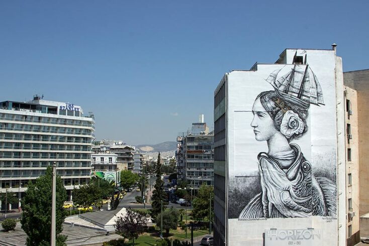 «Ode to the Big sea» του Λεωνίδα Γιαννακόπουλου στην πλατεία Καραϊσκάκη