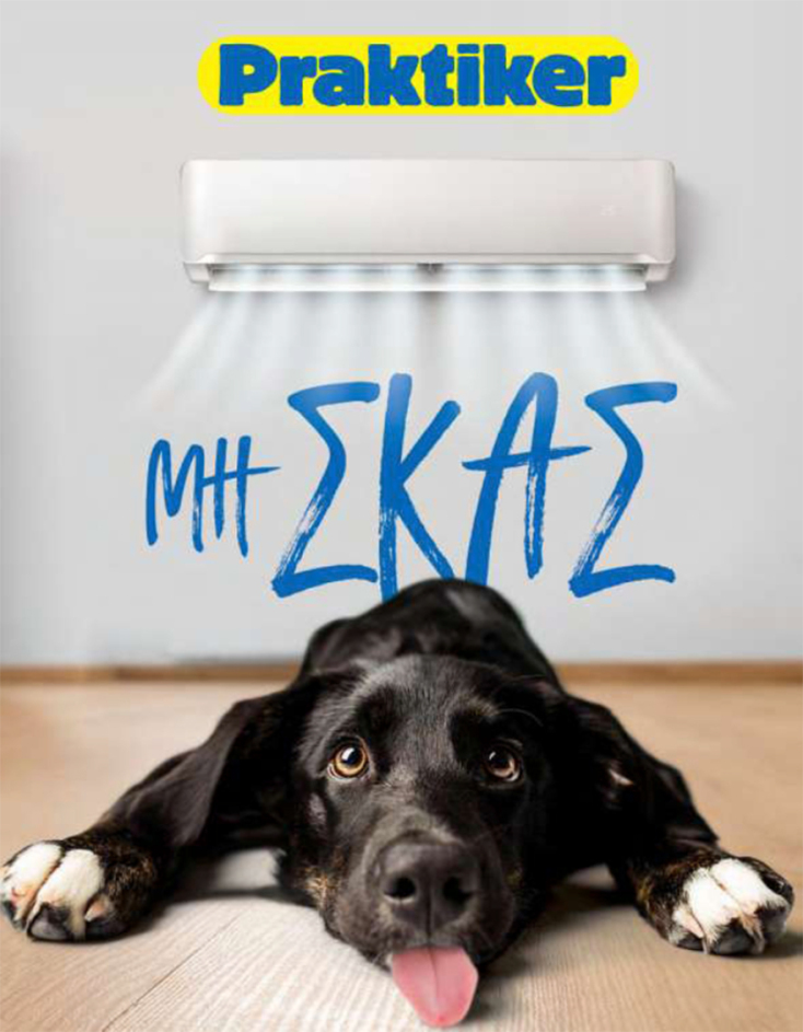 Φωτογραφία με σκύλο για τις συσκευές κλιματισμού από τα Praktiker