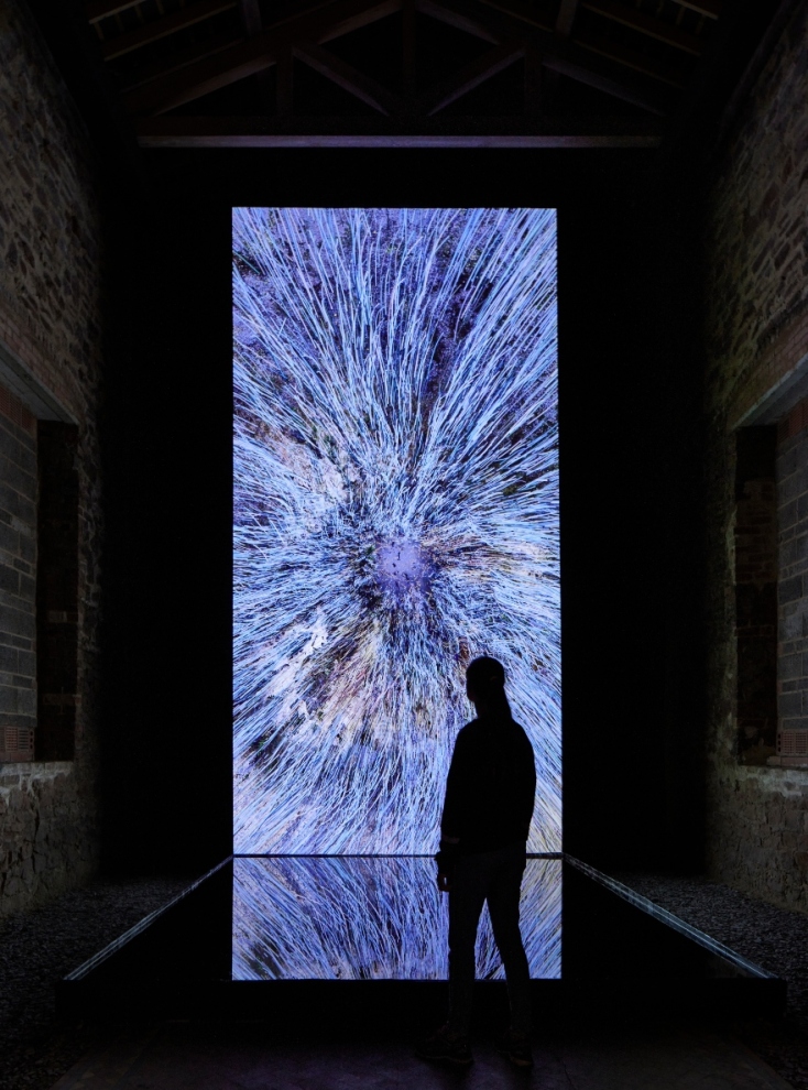 Marshmallow Laser Feast, "We live in an ocean of air" (video edition) στην έκθεση Plasmata