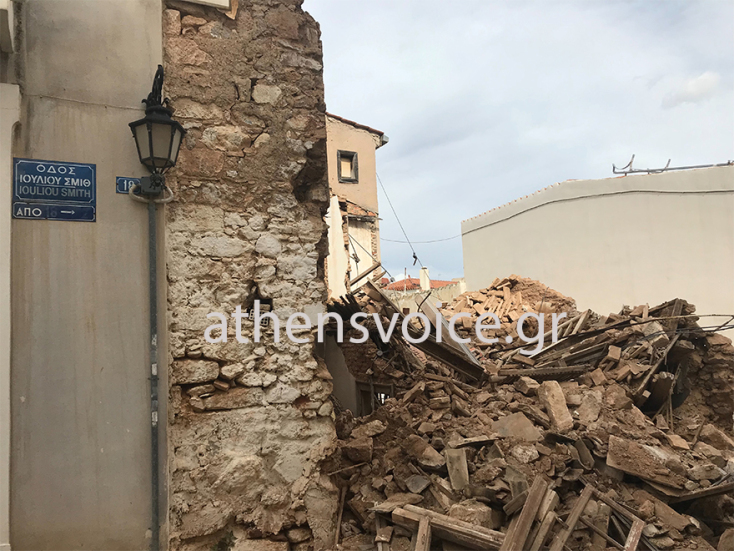 Κατάρρευση κτιρίου στην Πνύκα