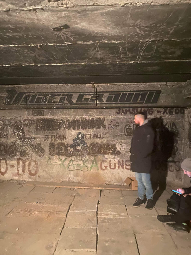 Το υπόγειο καταφύγιο που έμεινε η Anastasiia με το αγόρι της πριν εκκενώσουν το Κίεβο