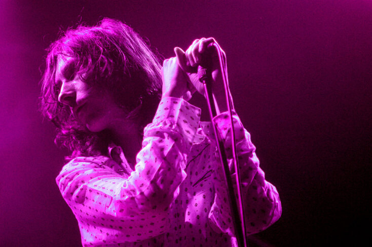 Bobby Gillespie - Στιγμιότυπο από τη συναυλία των Primal Scream στην Αθήνα τον Απρίλιο του 2004