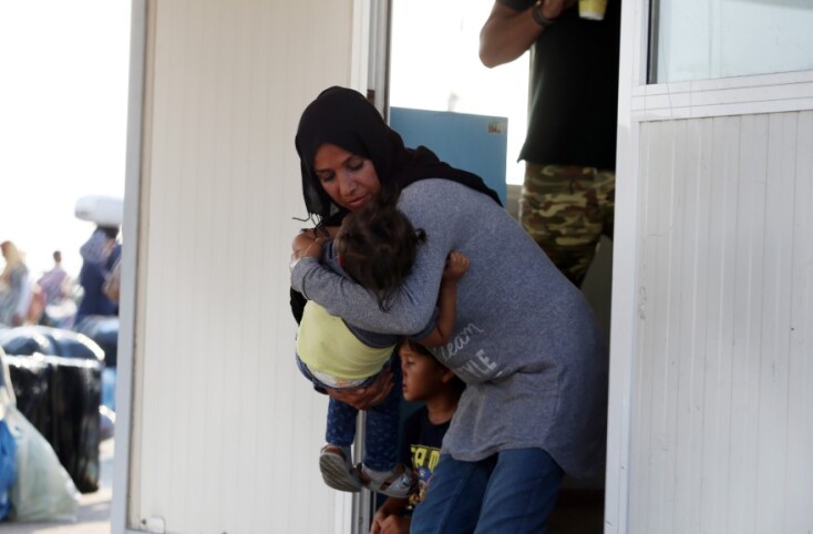 Άφιξη των πρώτων προσφύγων στη Θεσσαλονίκη από τη Λέσβο 