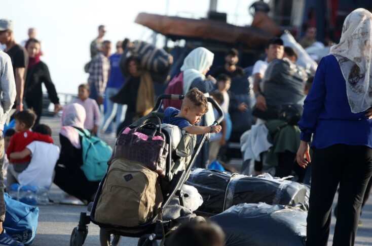 Άφιξη των πρώτων προσφύγων στη Θεσσαλονίκη από τη Λέσβο 