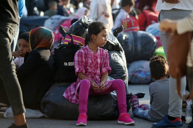 Άφιξη των πρώτων προσφύγων στη Θεσσαλονίκη από τη Λέσβο 