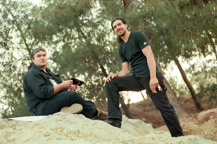 Στιγμιότυπο από τη συναυλία των Radiohead στο Θέατρο Λυκαβηττού στην Αθήνα το 2000