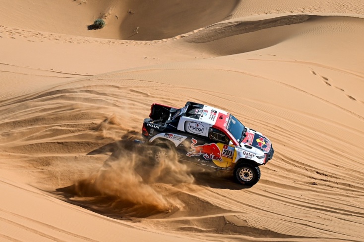 Στιγμιότυπο από το Rally Dakar 2022.