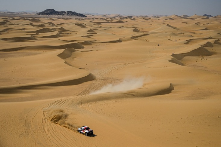 Στιγμιότυπο από το Rally Dakar 2022.