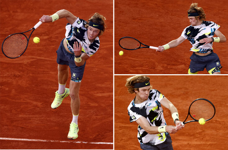 Ο Αντρέι Ρούμπλεφ έκανε ό,τι μπορούσε, αλλά ο Στέφανος Τσιτσιπάς ήταν καταιγιστικός στα προημιτελικά του Roland Garros