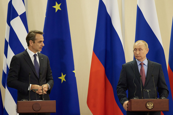 Κυριάκος Μητσοτάκης - Βλαντιμίρ Πούτιν