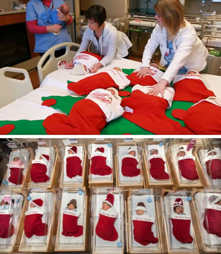Μαιευτήριο στο Τέξας βάζει σε χριστουγεννιάτικη κάλτσα τα νεογέννητα