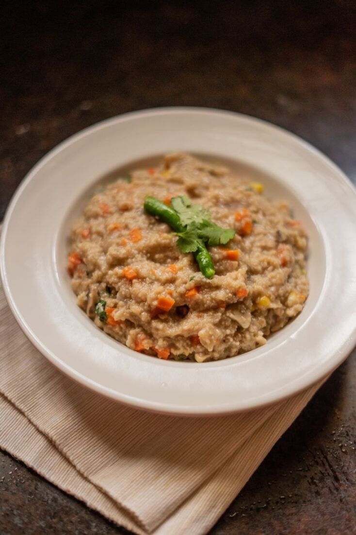 Βρώμη με λαχανικά