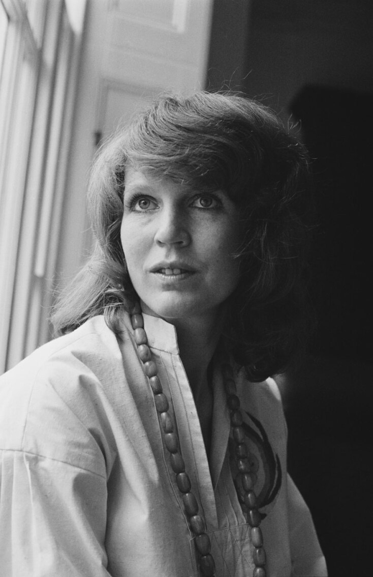 Η Caroline Hebert, η τρίτη σύζυγος του Sir Terence Conran, με την οποία άνοιξε το πρώτο κατάστημα Habitat στο Λονδίνο. Μάιος, 1971 ©Getty Images/ D. Morrison