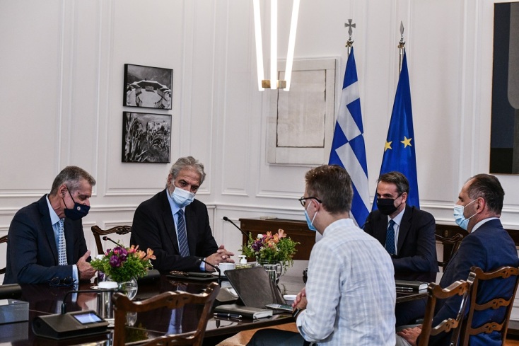 ΣΥΣΚΕΨΗ ΥΠΟ ΤΟΝ ΠΡΩΘΥΠΟΥΡΓΟ ΚΥΡ. ΜΗΤΣΟΤΑΚΗ ΜΕ ΤΗΝ ΣΥΜΜΕΤΟΧΗ ΤΟΥ ΥΠ. ΚΛΙΜΑΤΙΚΗΣ ΚΡΙΣΗΣ ΚΑΙ ΠΟΛΙΤΙΚΗΣ ΠΡΟΣΤΑΣΙΑΣ ΧΡ. ΣΤΥΛΙΑΝΙΔΗ ΚΑΙ ΤΟΥ ΥΦΥΠ. ΕΥΑΓ. ΤΟΥΡΝΑ