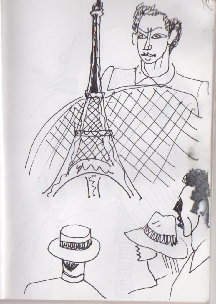 Σκίτσο Αρλέτας - Παρίσι