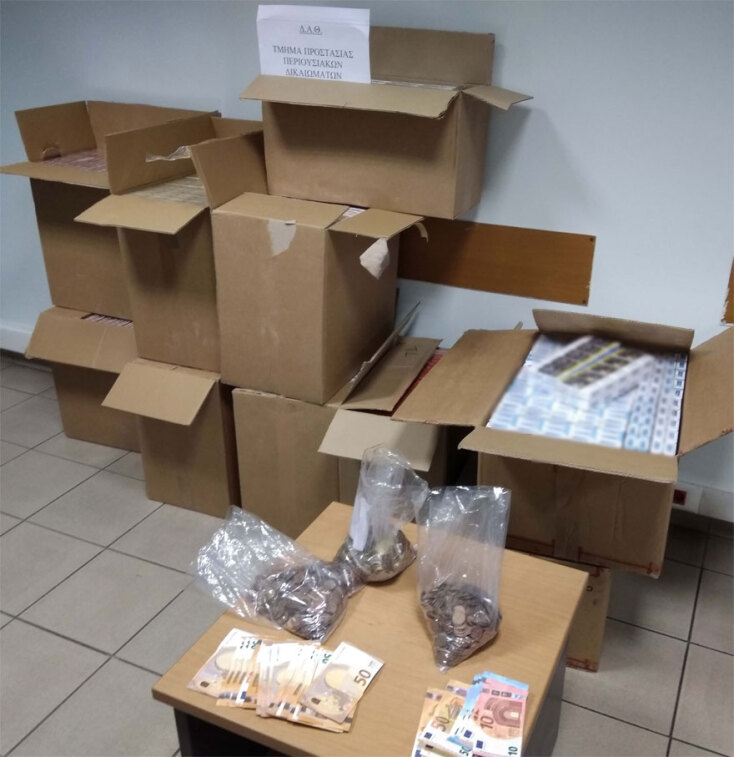 Θεσσαλονίκη: Κατασχέθηκαν περισσότερα από 19.000 πακέτα με λαθραία τσιγάρα